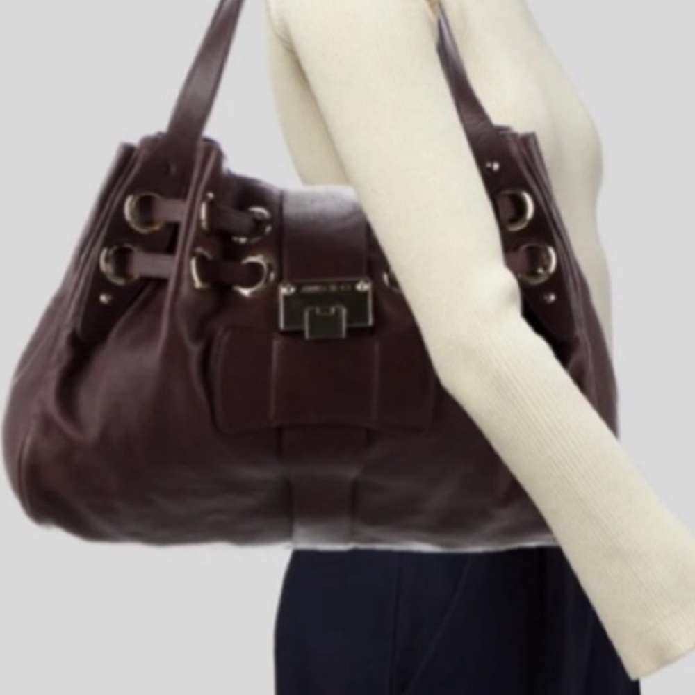 Jimmy choo  Dark Brown Shoulder Bag